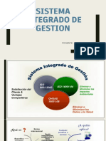 Sistema Integrado de Gestion: PONENTE: Ing. Javier Carpio