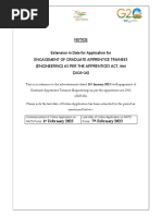 Engagement of Graduate Apprentice Trainees (Engineering) As Per The Apprentices Act, 1961 (2023-24)