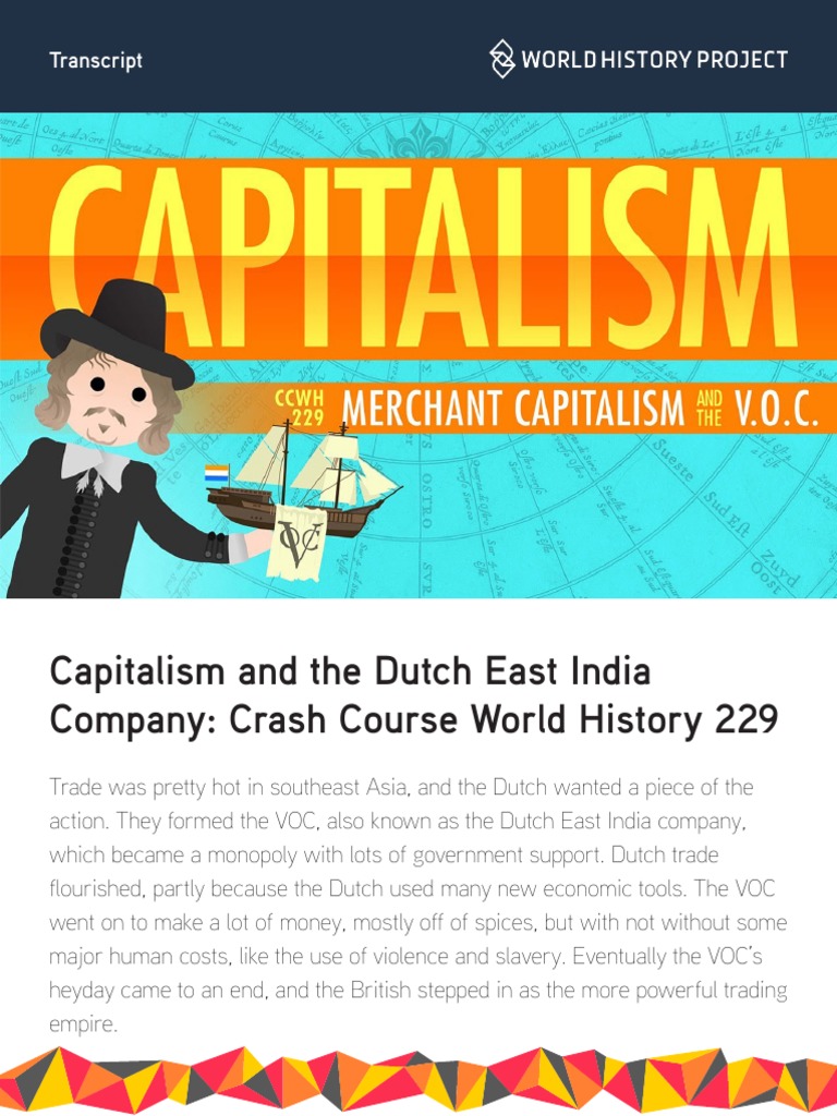 Capitalism and The Dutch East India Company Crash Course World History