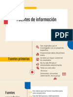 Fuentes de Información. Matriz Metodológica