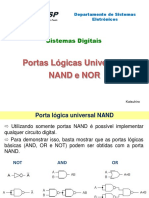 Portas lógicas universais NAND e NOR