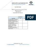 Rubrica de Calificación Décimo Segundo Parcial