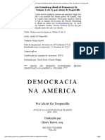 Democracia Na América - Tocqueville