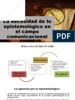 Los Parámetros Históricos en La Investigación. Lo Epistemologico en El Campo Comunicacional