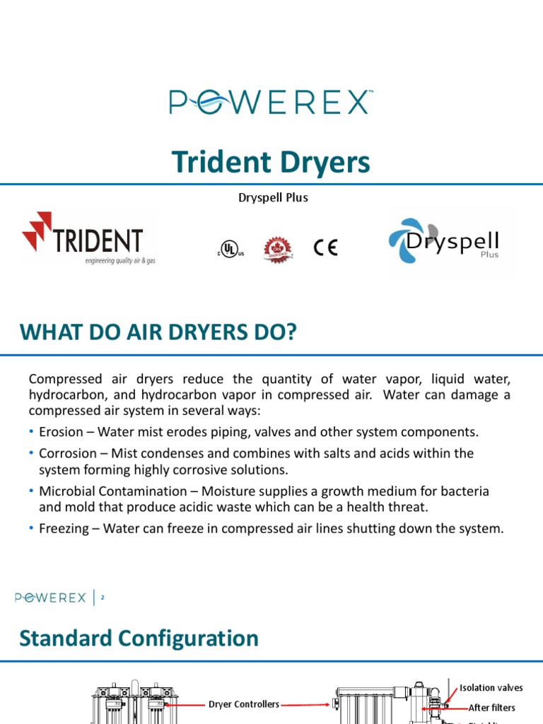 Trident Dryspell Plus Air Dryers Guide | PDF | Valve | Clothes Dryer