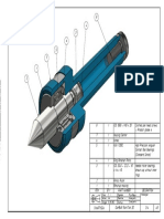 3D Assembly Drawing of Parts List