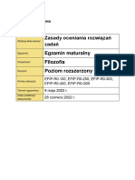 Zasady Oceniania Odpowiedzi Filozofia Rozszerzony Matura 2022 Maj