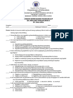 Department of Education: Unang Markahang Pagsusulit Sa Araling Panlipunan 6 SY 2022-2023