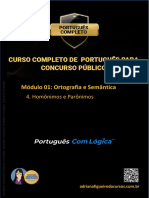 Módulo 01: Ortografia e Semântica: 4. Homônimos e Parônimos