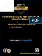 Módulo 01: Ortografia e Semântica: 1.estudo Da Sílaba