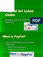 Paypal For Lions Clubs: Accepting Online & Credit Card Payments