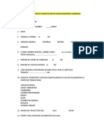 Encuesta para El Diagnostico Planificacion de Desplazamientos Laborales