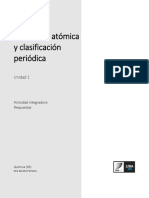 Estructura atómica y clasificación periódica - Respuestas integradoras