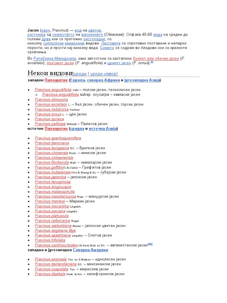 Јасен | PDF