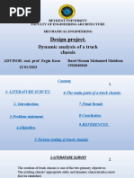 Design Project.: Dynamic Analysis of A Truck Chassis