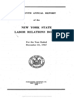 Annual Report of The NYS Labor Relations BD 1947