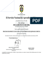 El Servicio Nacional de Aprendizaje SENA: Jose Alirio Franco Becerra