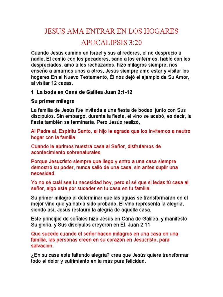 Jesús y Su Transformación en Hogares | PDF | Jesús | La resurrección de ...