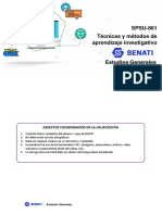 SPSU-861 Técnicas y Métodos de Aprendizaje Investigativo: Aspectos Considerados en La Calificación