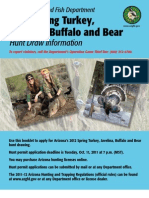 2012 Spring Turkey, Javelina, Buffalo and Bear: Hunt Draw Information