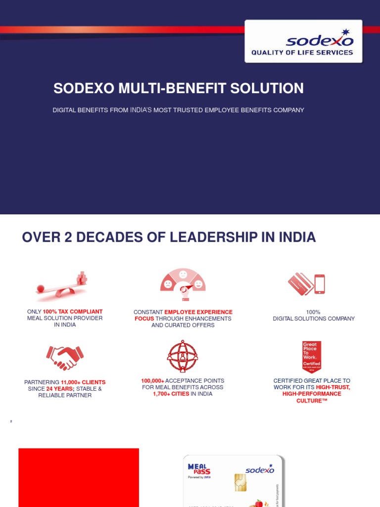 Sodexo MultiBenefit Pass The Power of All Employee BenefitsSolution