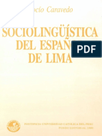 Sociolinguistica Del Español de Lima