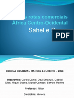 As Rotas Comerciais África Centro-Ocidental: Sahel e Saara