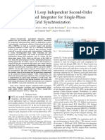 Phase-Locked Loop Independent Second-Order Generalized Integrator For Single-Phase Grid Synchronization