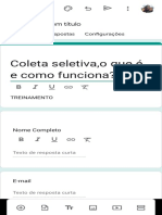 Coleta Seletiva, o Que É e Como Funciona?: Formulário Sem Título