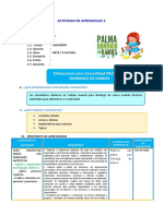 D5 A2 SESION ARTE. Elaboramos Una Manualidad PALMA DE DOMINGO DE RAMOS