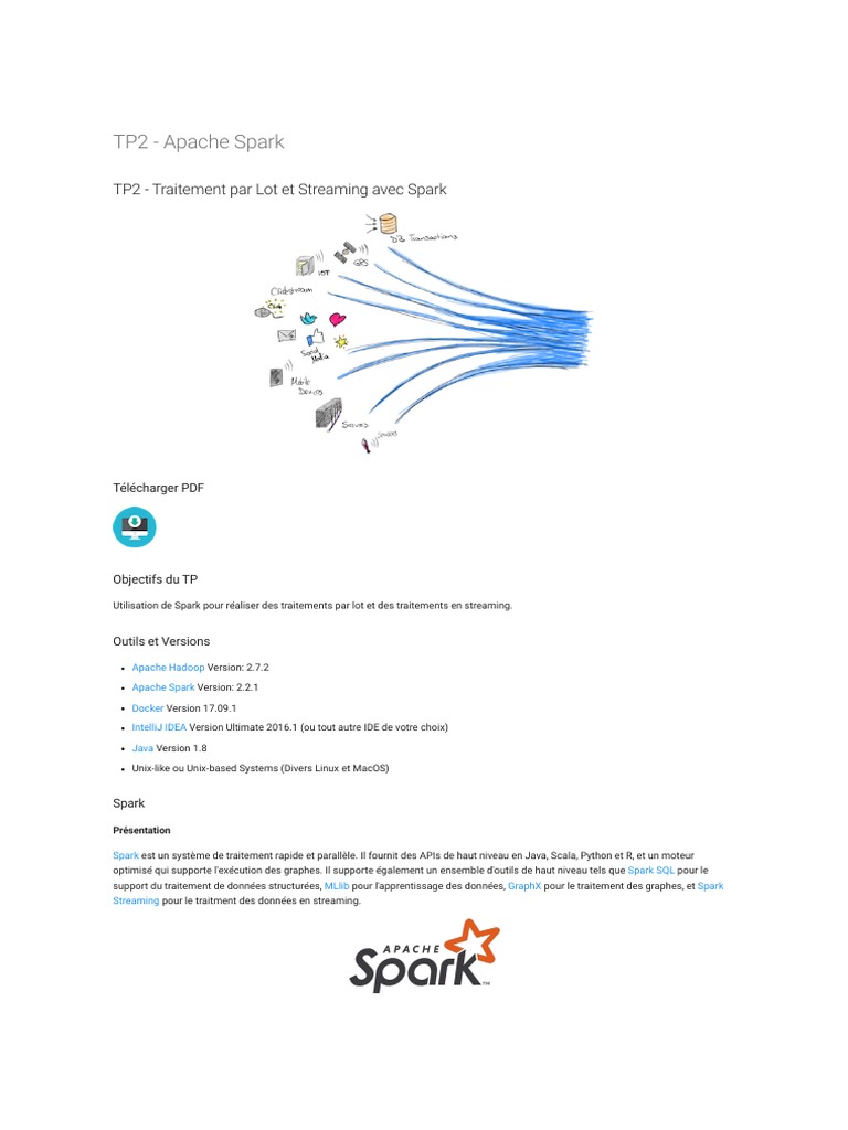 Traitement Batch et Streaming avec Spark | PDF | Apache Spark | Apache ...