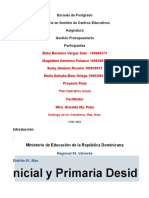 POA Gestion Presupuestaria 