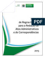 Manual de Regras Básicas para a Redação de Atos Administrativos e de Correspondências