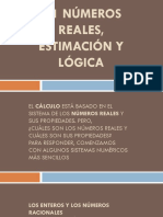 01 Números Reales, Estimación y Lógica