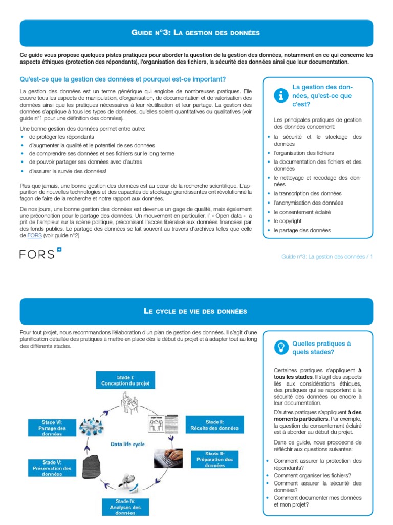 Guide 3 Gestion Des Donnes | PDF | Fichier informatique | Serveur ...
