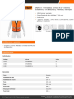 Hoja Tecnica de Chaleco