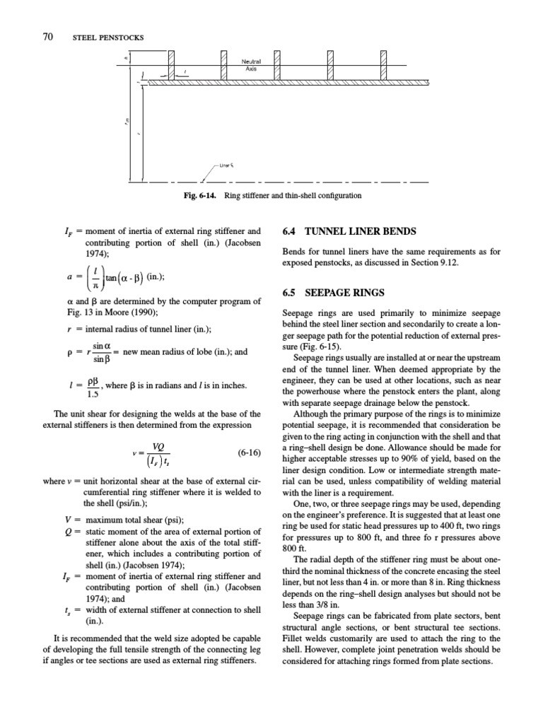 Penstocks - Seepage Ring | PDF | Welding | Construction