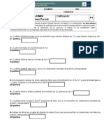 Química-Cineu Modelo de Primer Parcial Calificación: P1