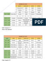 Horario de Clases 2dos (Actualizado)