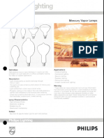 Philips Mercury Vapor Lamps Bulletin 8-94