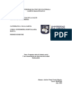 Preguntas Sobre La Historia Social de Guatemala y Sus Consecuencias en El Proceso Salud Enfermedad