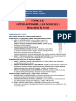 TOPIC 2.2: Upper Appendicular Muscles I (Shoulder & Arm) : Systemic & Applied Anatomy 2023