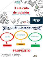 El Artículo de Opinión: Porque Todavía Queda Mucho Por Decir