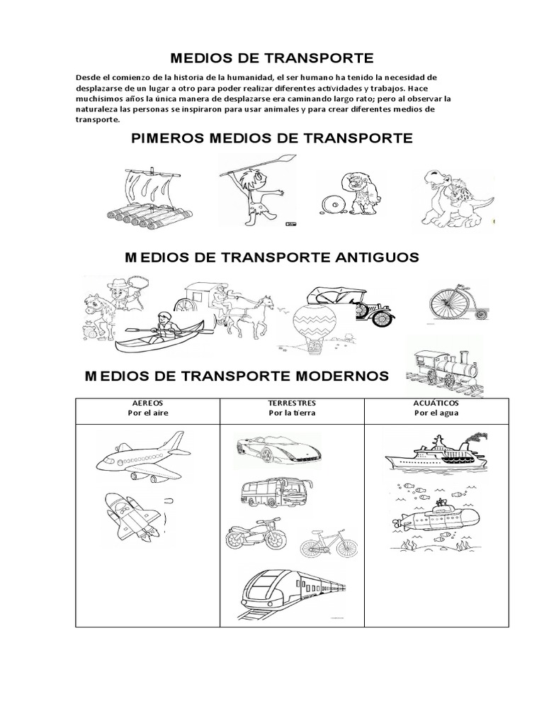 Medios de Transporte | PDF
