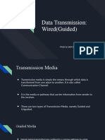 Data Transmission - Wired (Guided)