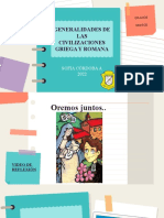 Generalidades de LAS Civilizaciones Griega Y Romana: Sofia Córdoba A 2022