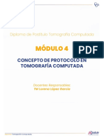 Módulo 4: Concepto de Protocolo en Tomografía Computada