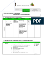 SESIÓN DE APRENDIZAJE N 6 Diciembre 012