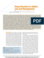 Common Sleep Disorders in Adults Diagnosis and Management