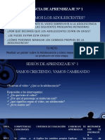 ¿Cómo Somos Los Adolescentes?: Experiencia de Aprendizaje #1